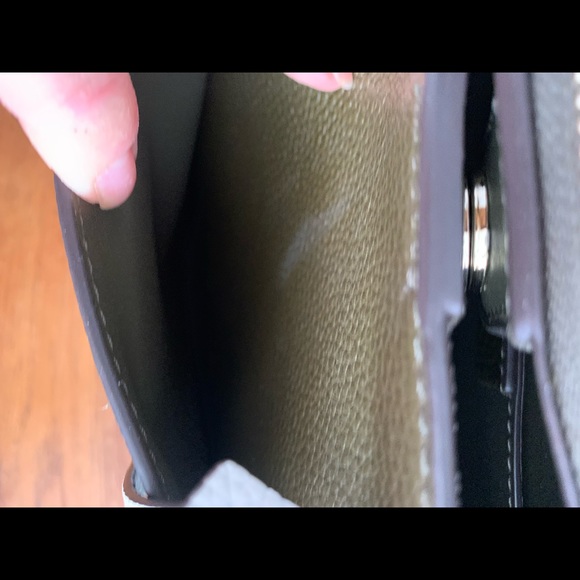 Michael Kors Ecco Pebble Tricolor Messenger Leather Tote Annette Gemma - Picture 9 of 14